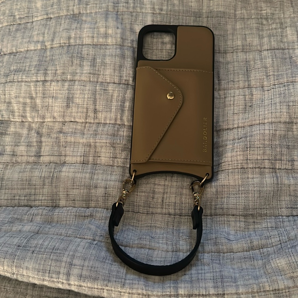 KIMBERLY Bandolier iPhone 12 Pro Max case with wristlet